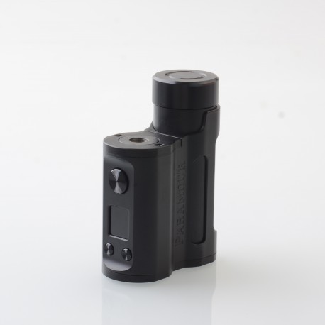 Authentic MECHVAPE Paramour V2 100W VW SBS Box Mod - Full Black, VW 5~100W, 1 x 18650 / 21700