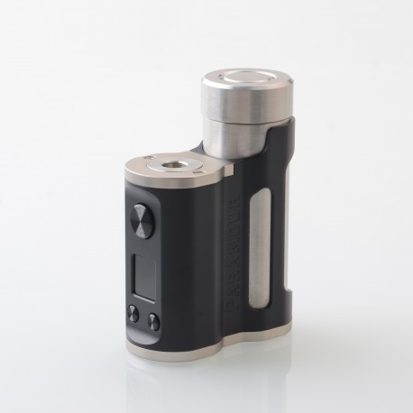 Authentic MECHVAPE Paramour V2 100W VW SBS Box Mod - Silver Black, VW 5~100W, 1 x 18650 / 21700