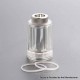 YFTK Diamond Tank Tube for e-Vapor Flash Style V4.5 / V4.5S+ RTA - Translucent, 5.0ml