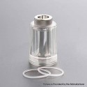 YFTK Diamond Tank Tube for e-Vapor Flash Style V4.5 / V4.5S+ RTA - Translucent, 5.0ml