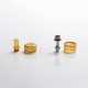 Replacement 510 Drip Tip + Top Cap + Chimney + Tank Kit for Flash e-Vapor V4.5 / V4.5S+ RTA - Brown, PEI