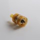 Replacement 510 Drip Tip + Top Cap + Chimney + Tank Kit for Flash e-Vapor V4.5 / V4.5S+ RTA - Brown, PEI