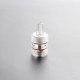 Replacement 510 Drip Tip + Top Cap + Chimney + Tank Kit for Flash e-Vapor V4.5 / V4.5S+ RTA - Transparent, PC