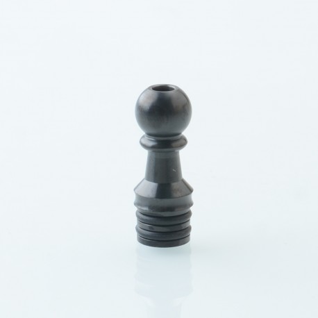 YFTK Five Pawns Style 510 Drip Tip - Black, Stainless Steel, 25mm