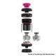 Authentic ThunderCloud Thunder Cloud Bonza Pro Mech Kit Black Pink (LE) Mod + Mech RTA - Brass, 1 x 18650 / 20700 / 21700
