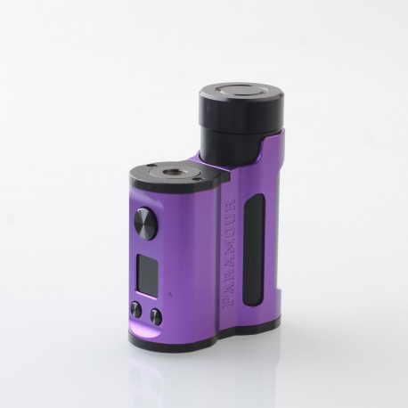 Authentic MECHVAPE Paramour V2 100W VW SBS Box Mod - Black Purple, VW 5~100W, 1 x 18650 / 21700