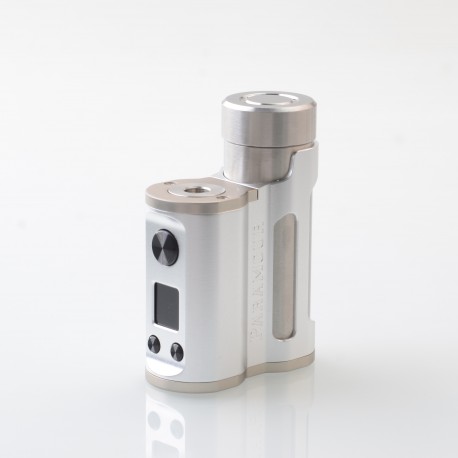 Authentic MECHVAPE Paramour V2 100W VW SBS Box Mod - Full Silver, VW 5~100W, 1 x 18650 / 21700