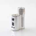 Authentic MECHVAPE Paramour V2 100W VW SBS Box Mod - Full Silver, VW 5~100W, 1 x 18650 / 21700