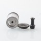 RekaVape Taifun GTR Style MTL RTA Rebuildable Tank Atomizer - Black, 316 Stainless Steel + PC, 4.0ml, 23mm Diameter