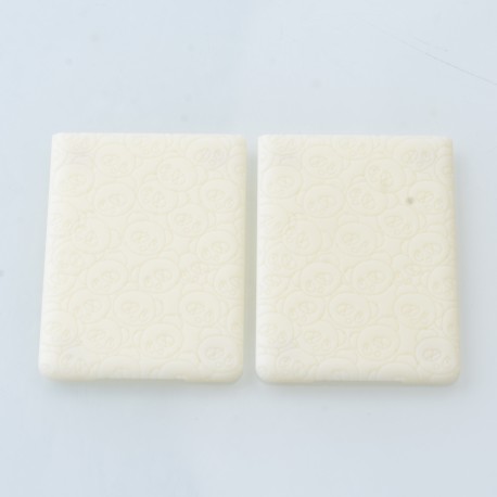 RekaVape Replacement Cover Panel Plate for LVE Orion 2 II / LVE Orion 2 II Pro Pod System - Beige, Panda Pattern, POM (2 PCS)