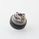 RekaVape Taifun GTR Style MTL RTA Rebuildable Tank Atomizer - Black, 316 Stainless Steel + PC, 4.0ml, 23mm Diameter