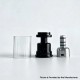 RekaVape Replacement Top Refilling Tank Tube Kit for NFGTA Style RTA - Black, 3.0ml
