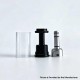 RekaVape Replacement Top Refilling Tank Tube Kit for NFGTA Style RTA - Black, 5.0ml