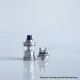 Rekavape NFGTA Style RTA Atomizer - Silver, 3ml, Air Pin 1.0, 1.2, 2.0, 2.5, 3.0, 4.0, 4.5mm, 22mm Diameter