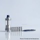 Rekavape NFGTA Style RTA Atomizer - Black, 5ml, Air Pin 1.0, 1.2, 2.0, 2.5, 3.0, 4.0, 4.5mm, 22mm Diameter