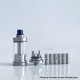 Rekavape NFGTA Style RTA Atomizer - Silver, 5ml, Air Pin 1.0, 1.2, 2.0, 2.5, 3.0, 4.0, 4.5mm, 22mm Diameter