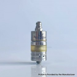 RekaVape Menelaus Polish Style RTA Rebuildable Atomizer - Silver, 316SS + PEI, 4.0ml, 22mm Diameter
