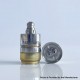 RekaVape Menelaus Polish Style RTA Rebuildable Atomizer - Silver, 316SS + PEI, 4.0ml, 22mm Diameter