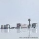 RekaVape Menelaus Polish Style RTA Rebuildable Atomizer - Silver, 316SS + PSU, 4.0ml, 22mm Diameter