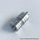 RekaVape Menelaus Polish Style RTA Rebuildable Atomizer - Silver, 316SS + PSU, 4.0ml, 22mm Diameter