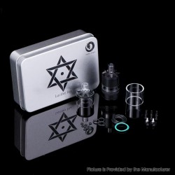 Authentic Long Lucifer RTA Rebuildable Tank Atomizer - Black, 2.0ml / 4.0ml, 2mm Diameter