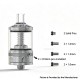 Authentic Long Lucifer RTA Rebuildable Tank Atomizer - Silver, 2.0ml / 4.0ml, 2mm Diameter