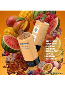 [Ships from EU-1 Warehouse] Airmez Fox 300k 12 in 1 Disposable Kit - Triple Mango + Peach Lemon + Blueberry Raspberry