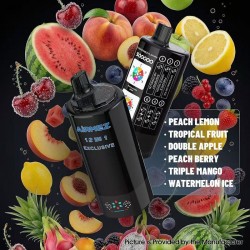 [Ships from EU-1 Warehouse] Airmez Fox 300k 12 in 1 Disposable Kit - Peach Lemon + Tropical Fruit + Double Apple + Peach Berry