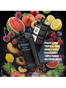 [Ships from EU-1 Warehouse] Airmez Fox 300k 12 in 1 Disposable Kit - Peach Lemon + Tropical Fruit + Double Apple + Peach Berry