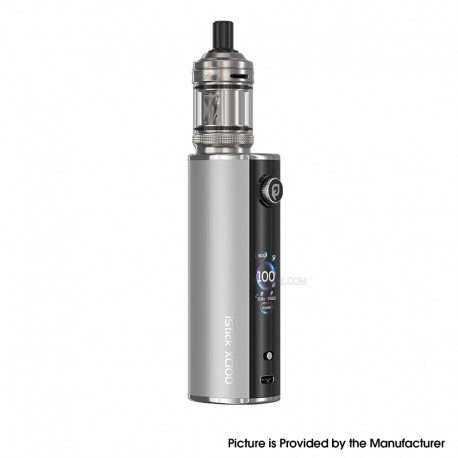 [Ships from Bonded Warehouse] Authentic Eleaf iStick XC100 Mod Kit with GTL X Tank - Matte Silver, VW 5~100W, 1 x 18650 / 21700