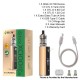 [Ships from Bonded Warehouse] Authentic Eleaf iStick XC100 Mod Kit with GTL X Tank - Matte Silver, VW 5~100W, 1 x 18650 / 21700