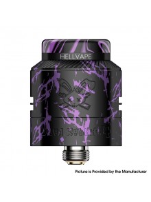[Ships from Bonded Warehouse] Authentic Hellvape Dead Rabbit 4 RDA Atomizer - Black Purple, BF Pin, 24mm Diameter