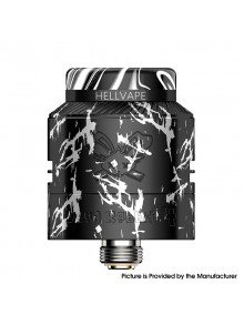 [Ships from Bonded Warehouse] Authentic Hellvape Dead Rabbit 4 RDA Atomizer - Black Silver, BF Pin, 24mm Diameter