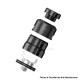 [Ships from Bonded Warehouse] Authentic Hellvape Dead Rabbit 4 RDA Atomizer - Black Silver, BF Pin, 24mm Diameter
