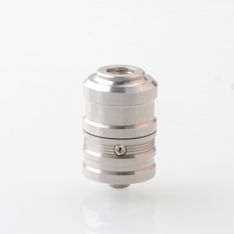 YFTK V6 MTL RTA Rebuildable Tank Atomizer - Silver, 316 Stainless Steel, 2.0ml, 23mm Diameter
