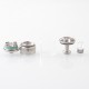 Authentic Long Lucifer RTA Rebuildable Tank Atomizer - Silver, 2.0ml / 4.0ml, 2mm Diameter