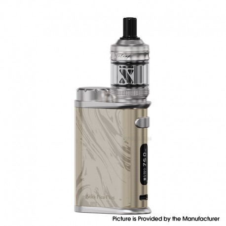 [Ships from Bonded Warehouse] Authentic Eleaf iStick Pico Plus 75W VW Box Mod Kit with GTL X Tank - Light Gold, 5~75W, 1 x 18650