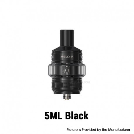 [Ships from Bonded Warehouse] Authentic Eleaf Melo X Tank Atomizer - Black, 5ml, 0.3ohm / 0.5ohm, 28mm