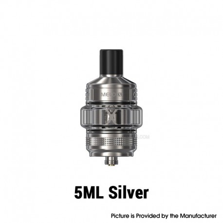 [Ships from Bonded Warehouse] Authentic Eleaf Melo X Tank Atomizer - Silver, 5ml, 0.3ohm / 0.5ohm, 28mm