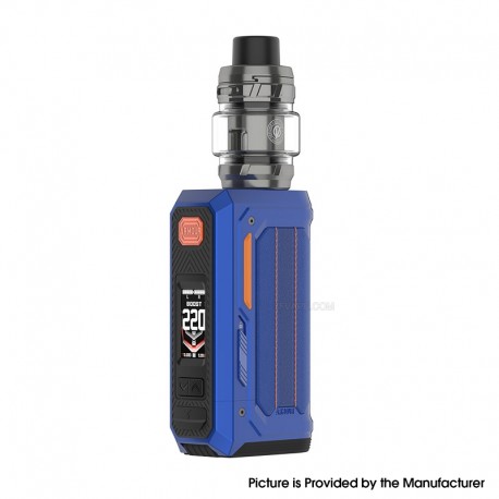 [Ships from Bonded Warehouse] Authentic Vaporesso Armour OCTA 220W Box Mod Kit with iTank T - Rally Blue, 5~220W, 2 x 18650, 6ml