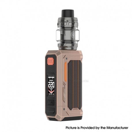 [Ships from Bonded Warehouse] Authentic Vaporesso Armour OCTA 220W Box Mod Kit with iTank T - Bronze, 5~220W, 2 x 18650, 6ml