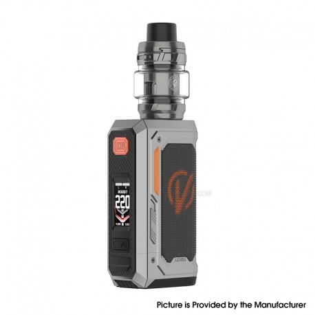 [Ships from Bonded Warehouse] Authentic Vaporesso Armour OCTA 220W Box Mod Kit with iTank T - Titanium Grey, 5~220W, 2 x 18650