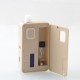Authentic Veepon Kuka Pro AIO 60W Boro Box Mod Kit - Cream, VW 1~60W, 1 x 18650, 0.3 / 0.6ohm, 5ml, KUKA Boro RBA, VP60 Chip