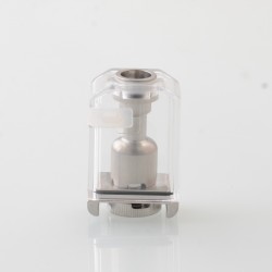 YFTK VIP Style RBA Bridge Tank for BB / Billet / Boro Devices - Silver, 316SS + PCTG, 4.5ml
