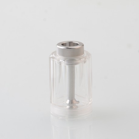 YFTK Diamond Tank Tube for e-Vapor Flash Style V4.5 / V4.5S+ RTA - Translucent, 5.0ml