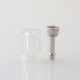 YFTK Diamond Tank Tube for e-Vapor Flash Style V4.5 / V4.5S+ RTA - Translucent, 5.0ml