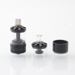 Authentic Long Lucifer RTA Rebuildable Tank Atomizer - Black, 2.0ml / 4.0ml, 2mm Diameter