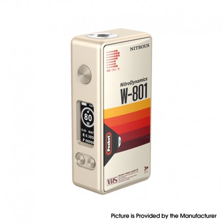 Authentic MECHVAPE X Nitrous Pocket 80W Box Mod - VHS Dynamics PEEK, VW 5~80W, 1 x 18650