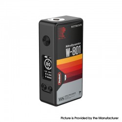 Authentic MECHVAPE X Nitrous Pocket 80W Box Mod - VHS Dynamics Black, VW 5~80W, 1 x 18650