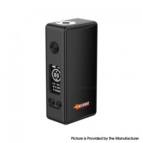 Authentic MECHVAPE X Nitrous Pocket 80W Box Mod - Black, VW 5~80W, 1 x 18650